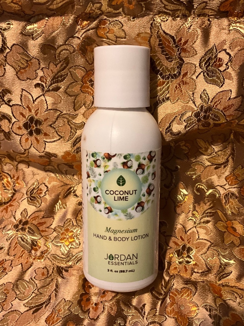 Coconut Lime Magnesium Lotion 3oz Hydrating Hand & Body - Jordan Essentials